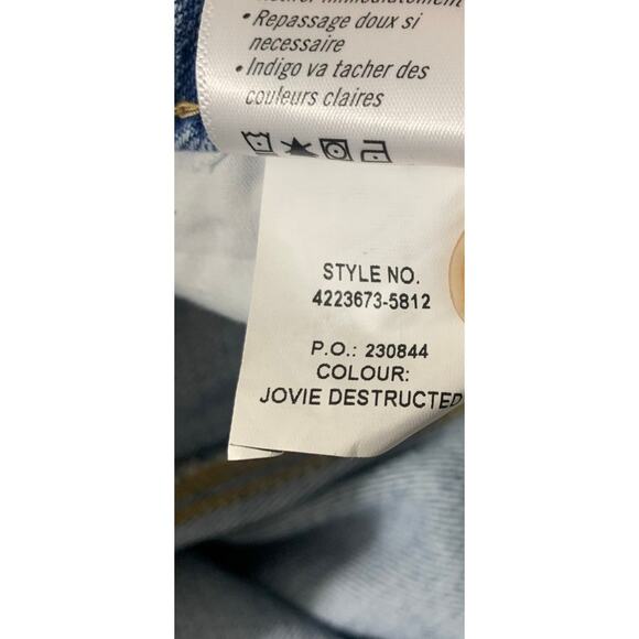 Paige Noella Highrise Straight Ankle Jeans Jovie Destructed sz 30 - Picture 12 of 12